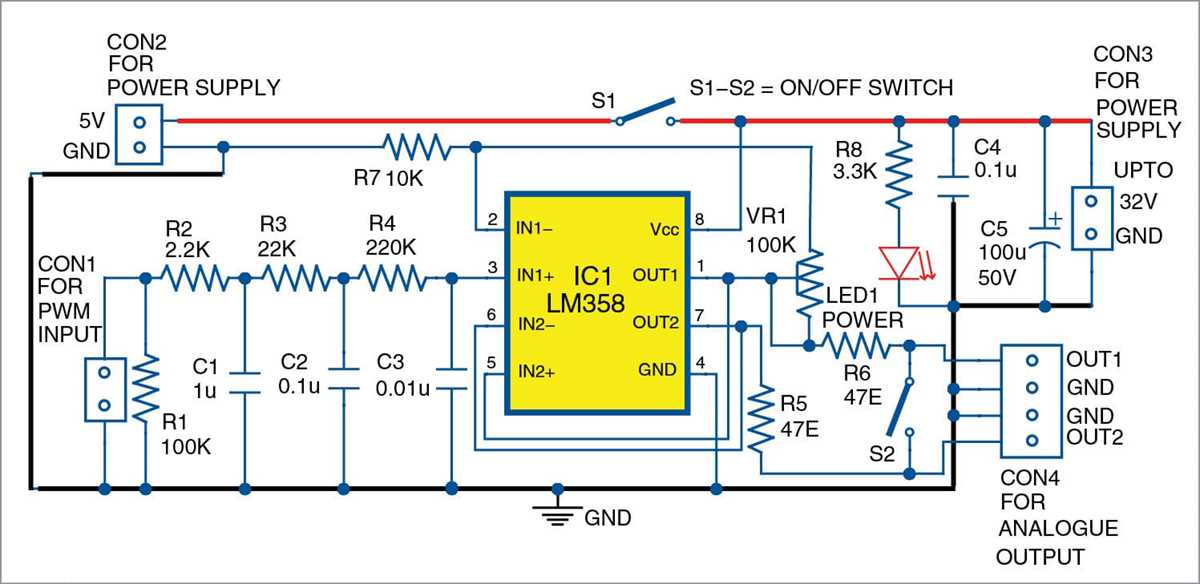 schematic diagram for a pwm signal