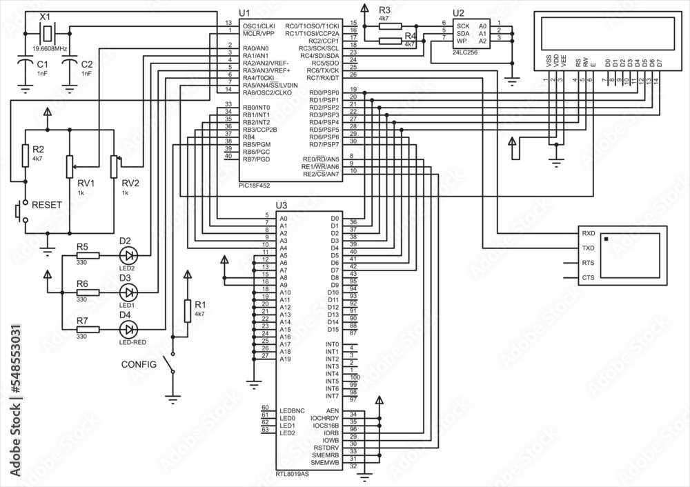 schematic diagram for digital system