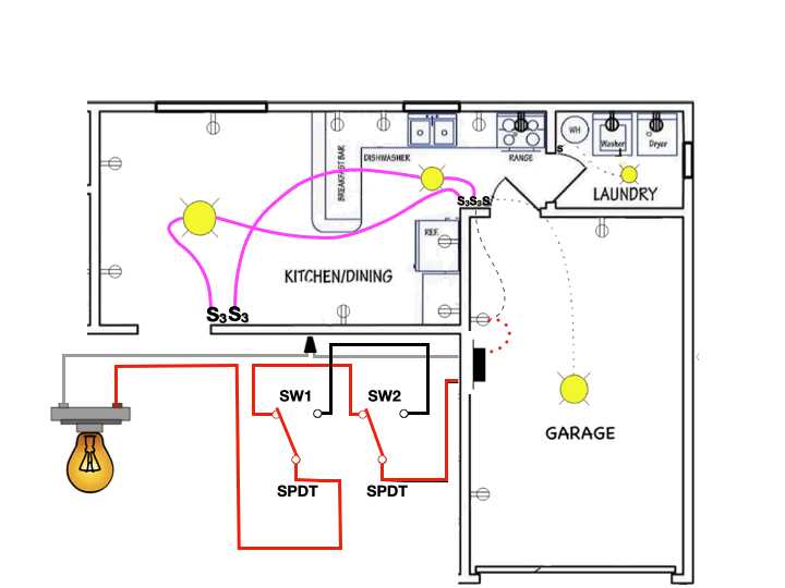 schematic diagram of a house wiring