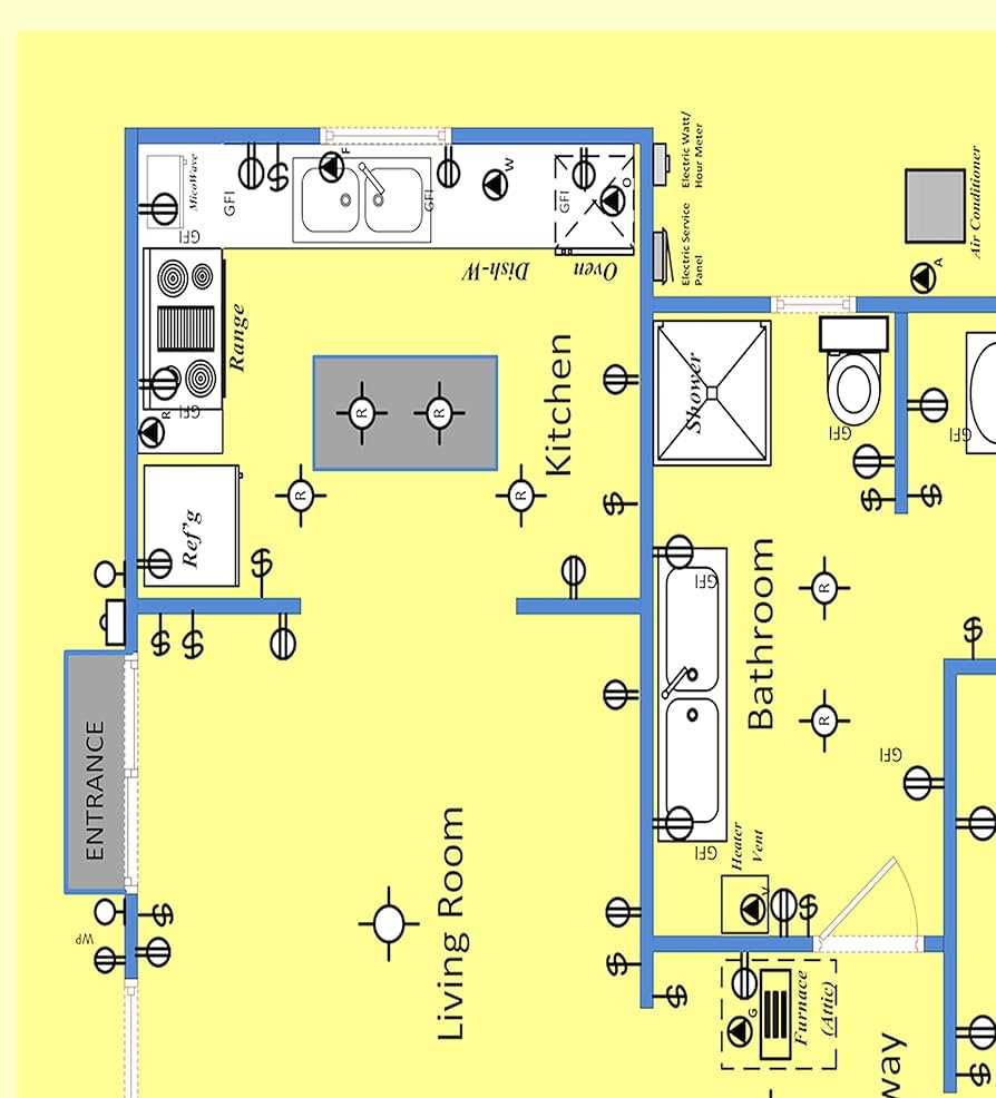 schematic diagram of a house wiring