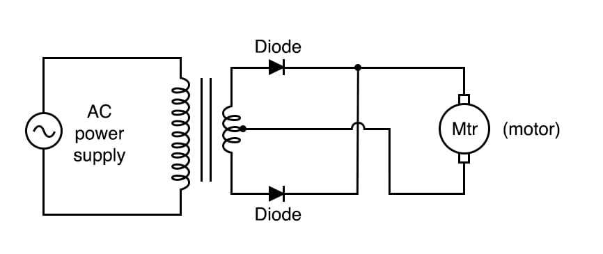 schematic diagram of an ac dc rectifier circuit