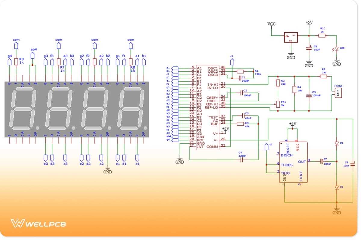 schematic diagram of digital voltmeter schematic diagram of digital voltmeter