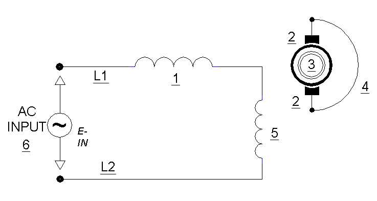 schematic diagram of electric motor