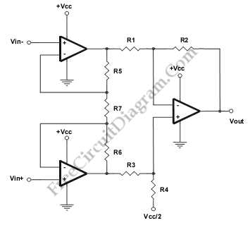 schematic diagram of instrumentation amplifier schematic diagram of instrumentation amplifier