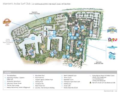schematic diagram of marriott surf club three bedroom
