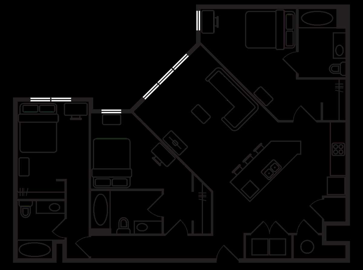 schematic diagram of marriott surf club three bedroom