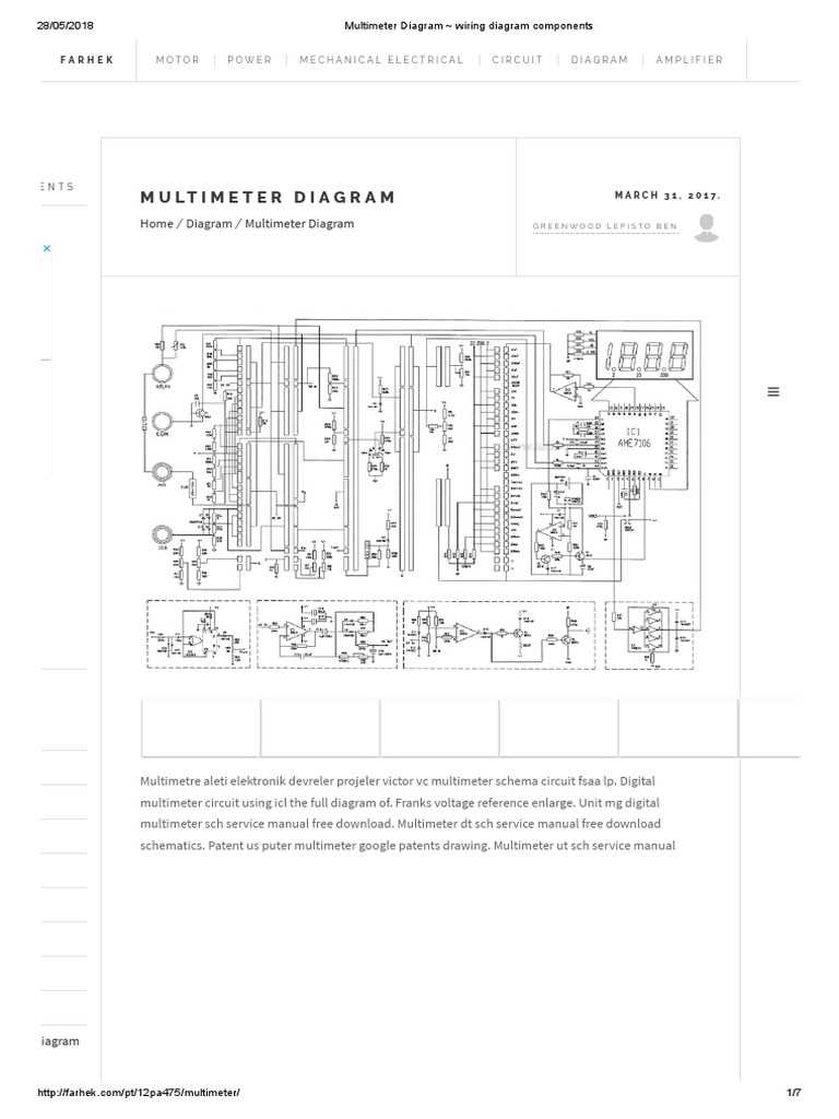 schematic diagram of multimeter