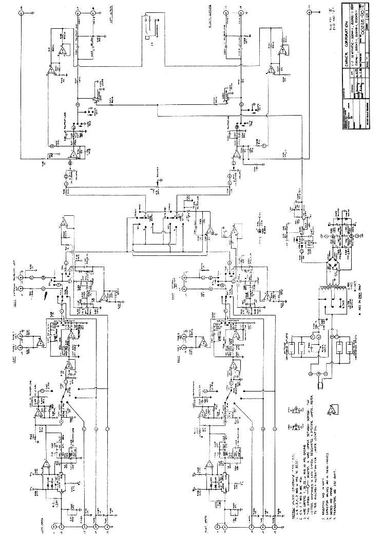 schematic diagrams for carver receiver mxr 130
