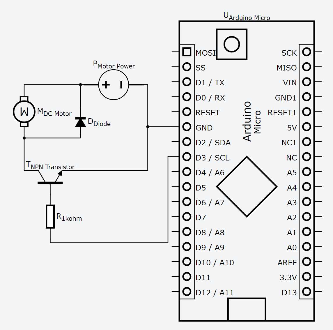 schematic for basic chip diagram to run a 12v motor schematic for basic chip diagram to run a 12v motor