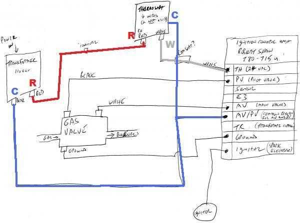 schematic millivolt gas valve wiring diagram