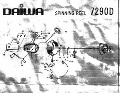 schematics daiwa reel parts diagram