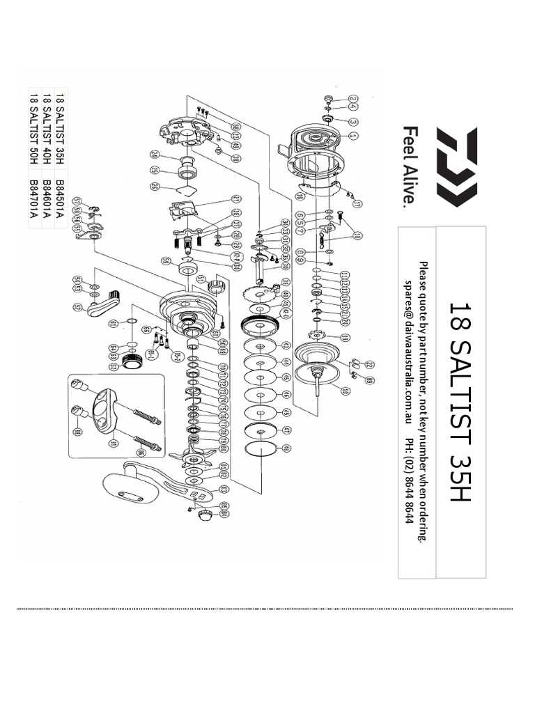 schematics daiwa reel parts diagram