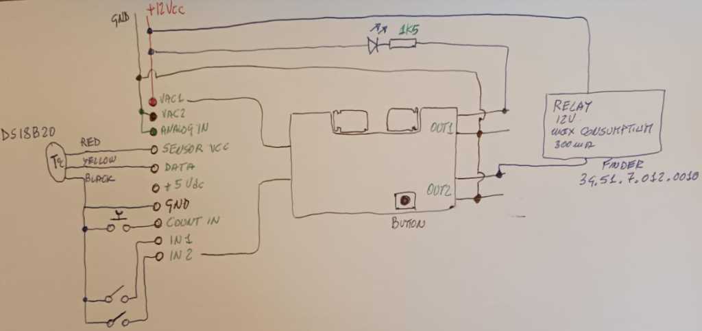 shelly plus 1 wiring diagram