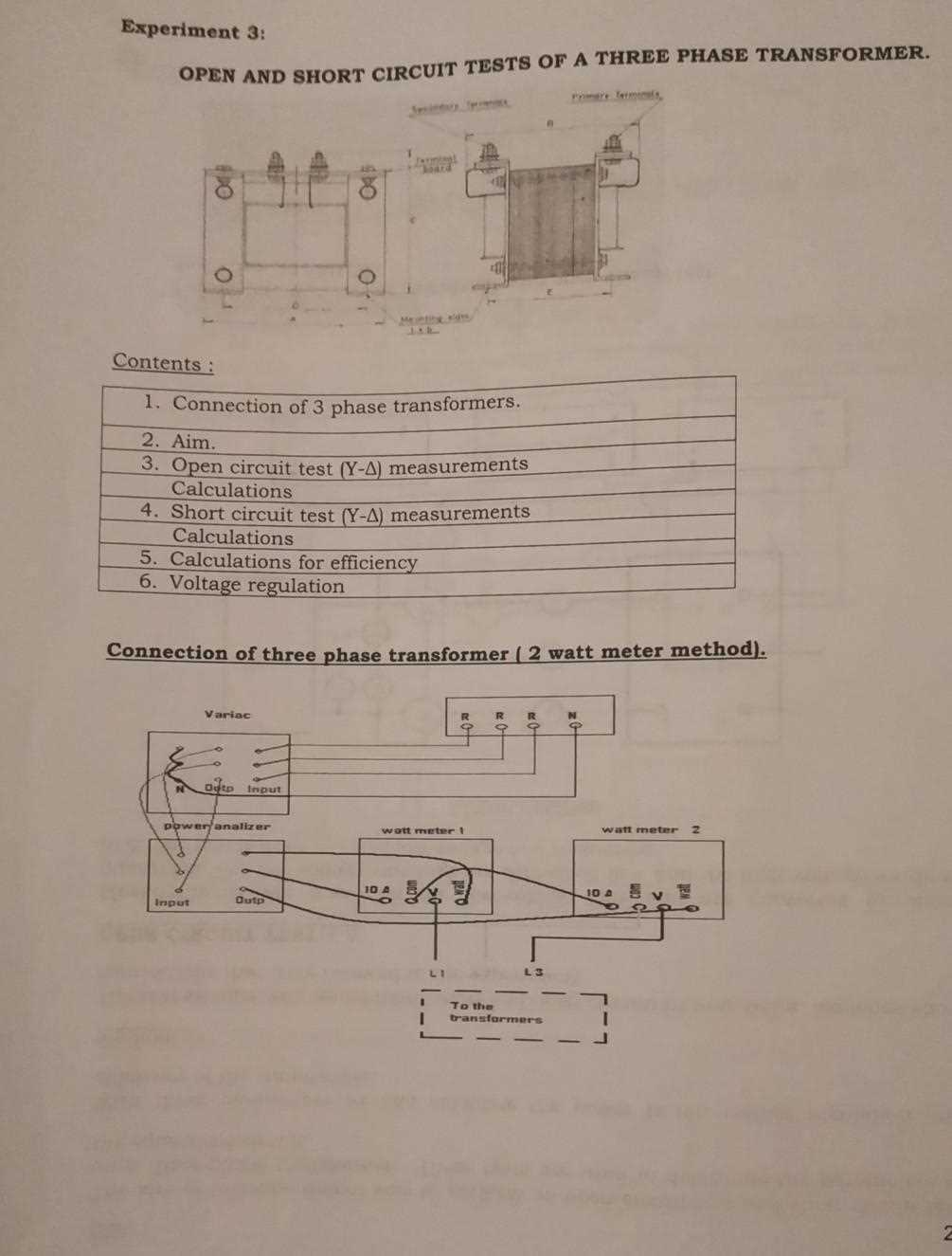 short circuit test diagram
