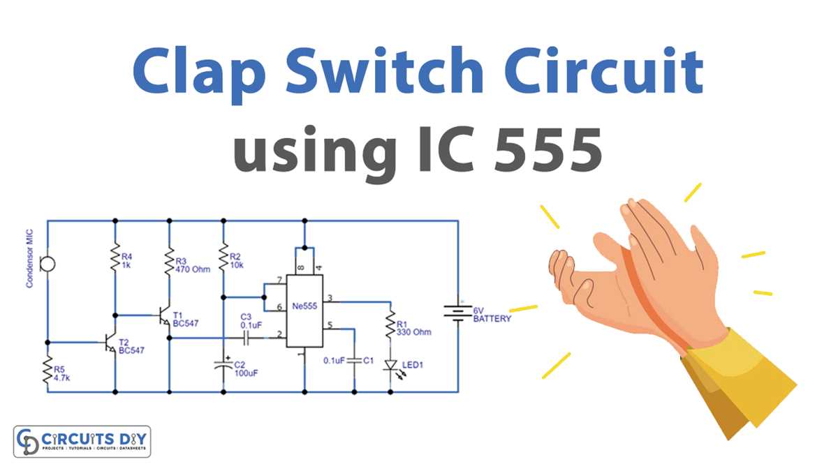 simple clap switch circuit diagram