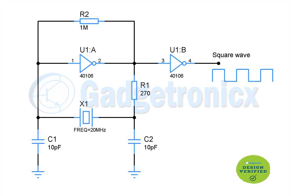 simple crystal oscillator circuit diagram