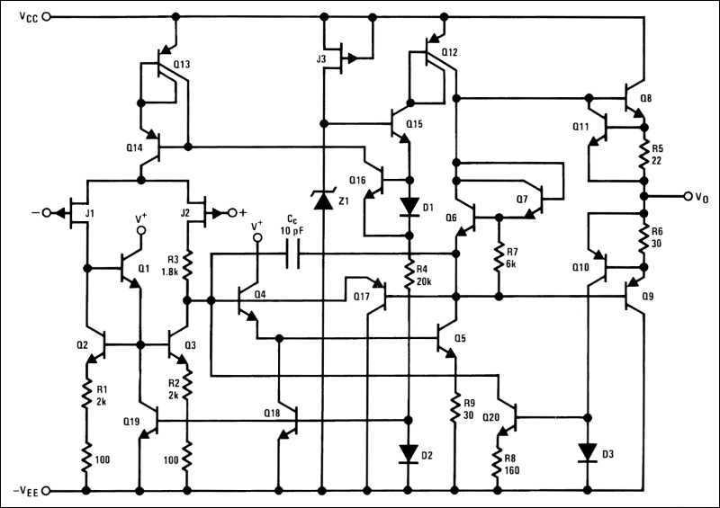 simple integrated circuit diagram