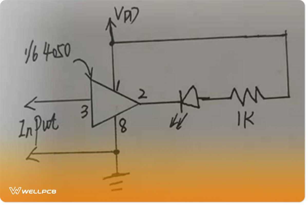 simple logic probe circuit diagram