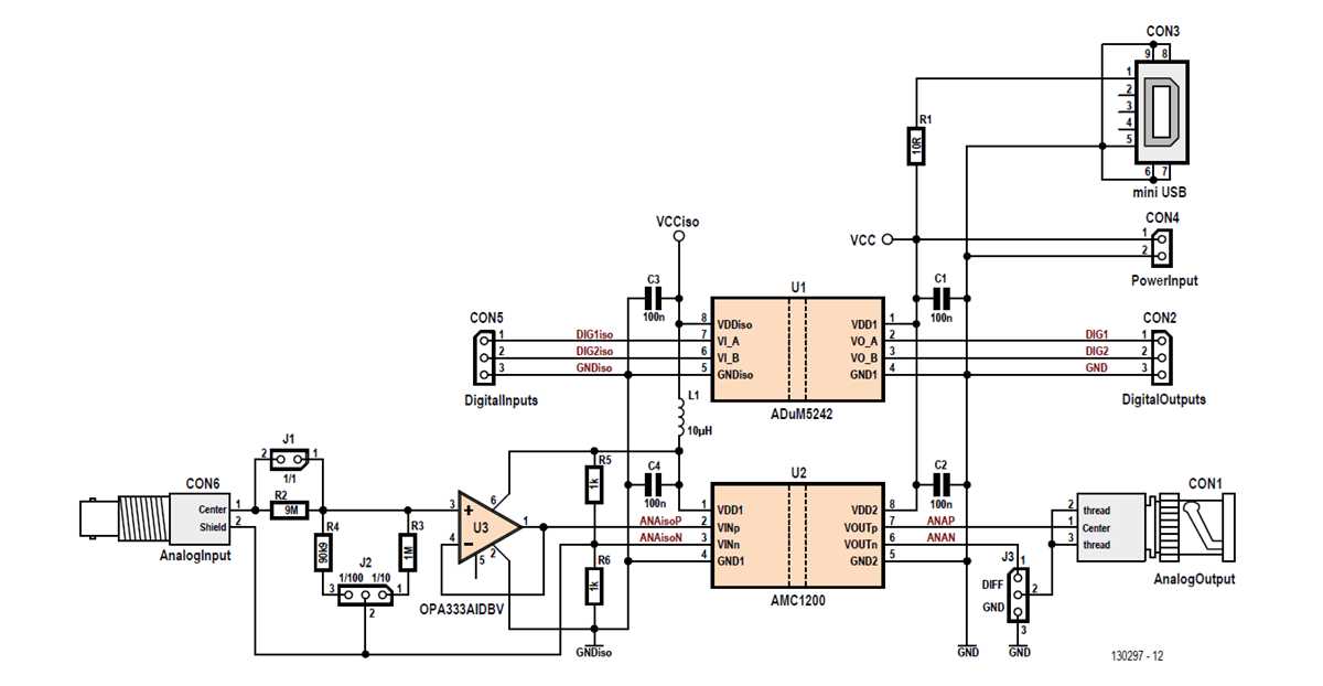 simple oscilloscope circuit diagram