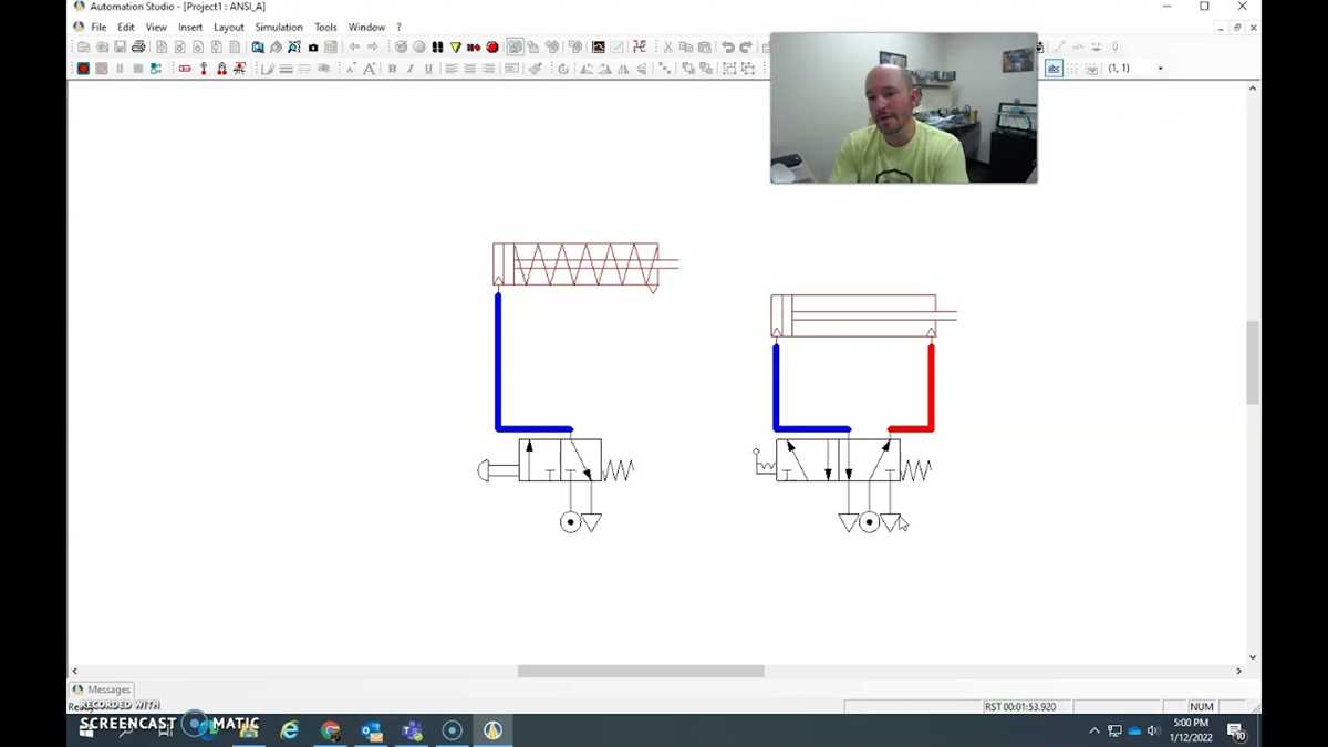 simple pneumatic circuit diagram