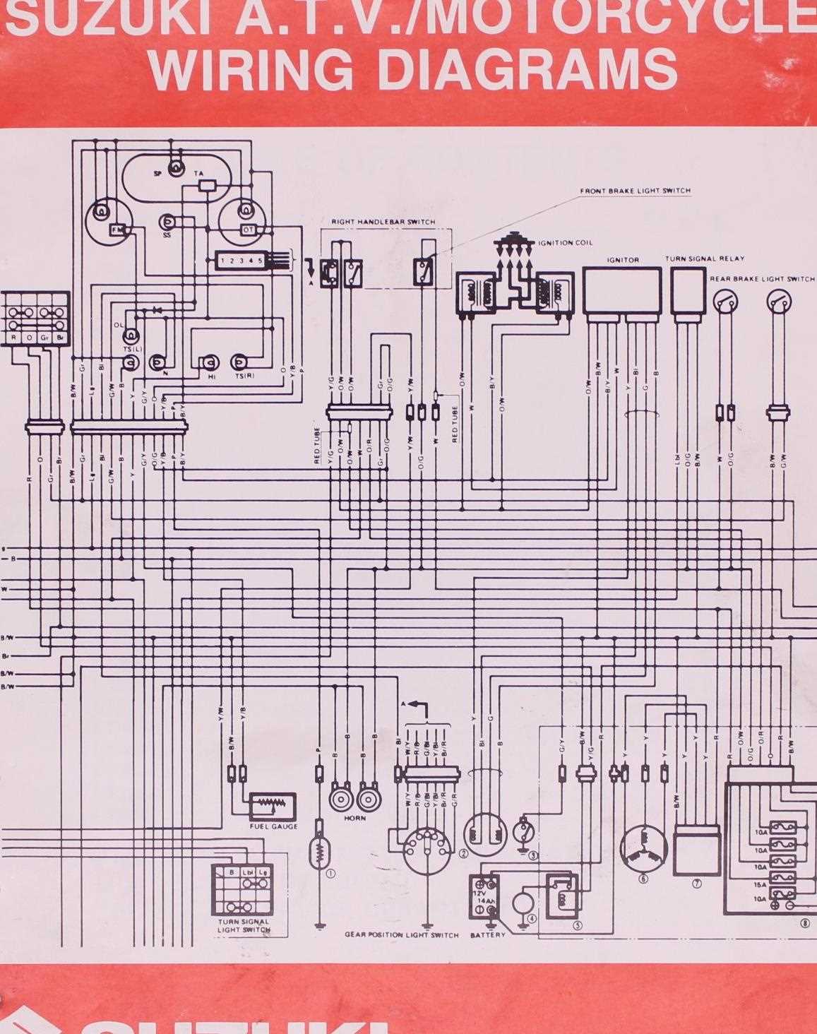 simple suzuki motorcycle wiring diagram