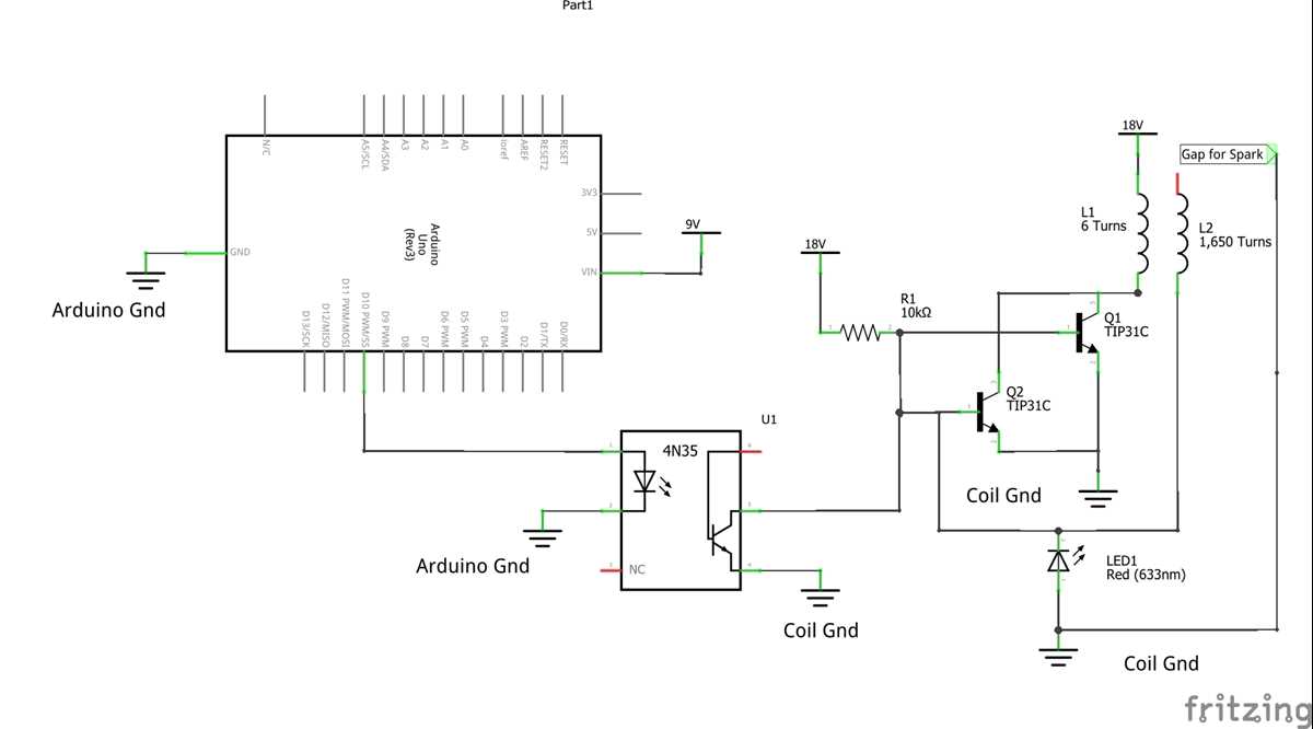 simple tesla coil circuit diagram