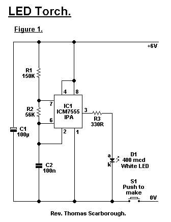 simple torch circuit diagram
