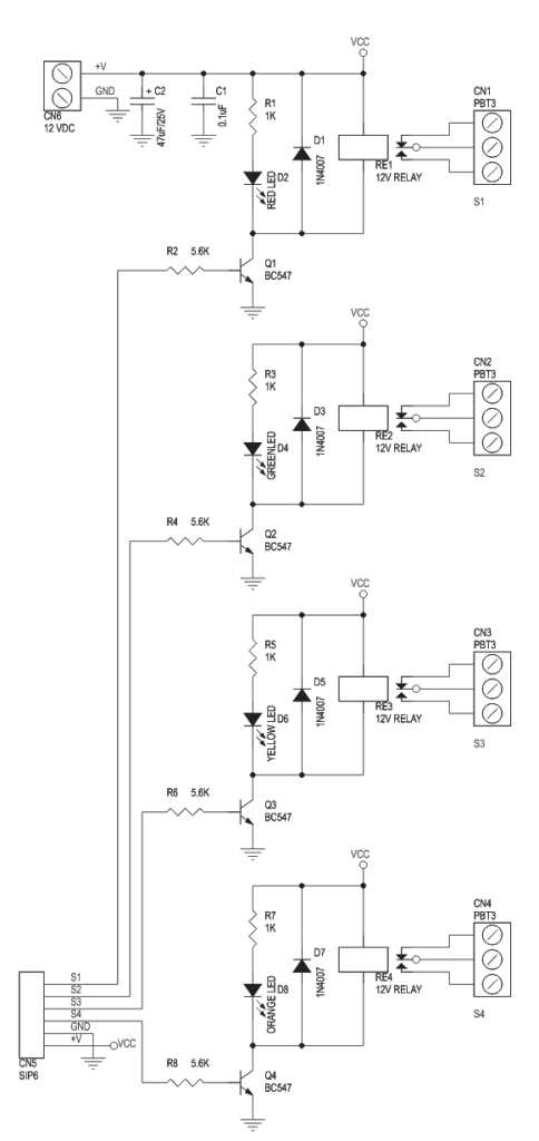 single channel relay module circuit diagram