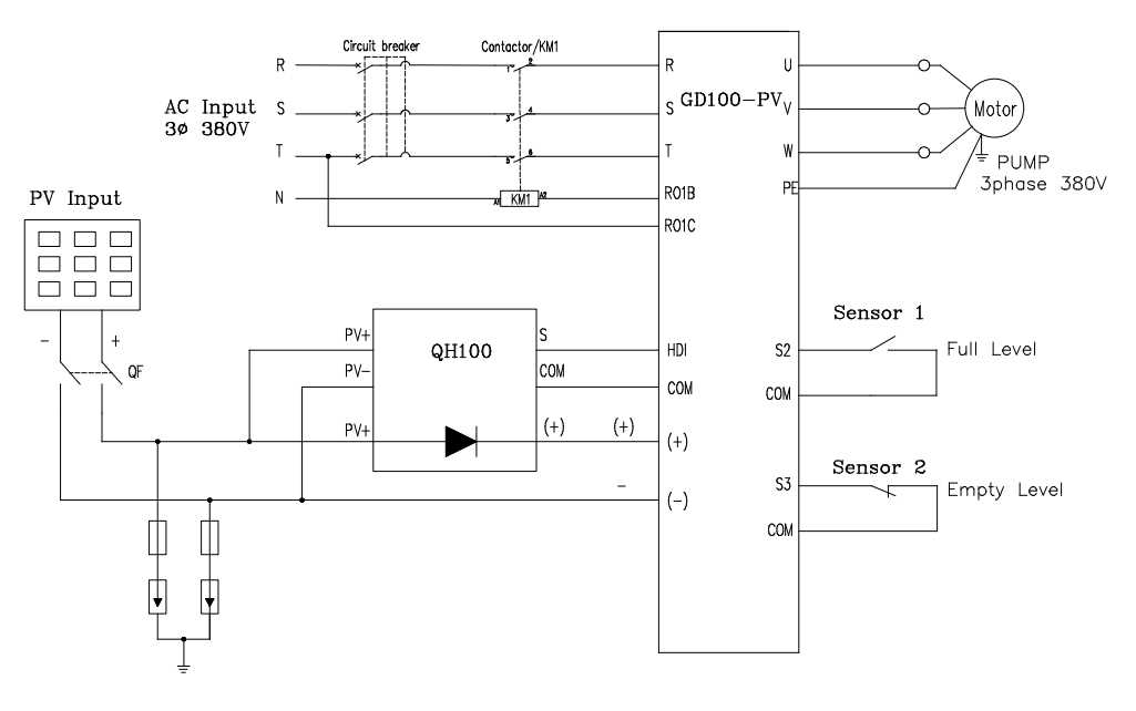 solar pump inverter circuit diagram