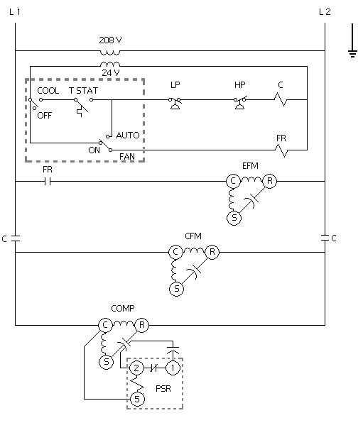 split ac unit wiring diagram