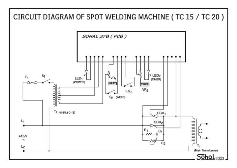 spot welder timer circuit diagram