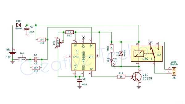 spot welder timer circuit diagram