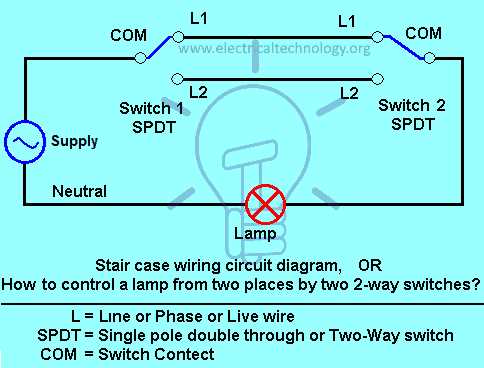 stair light circuit diagram