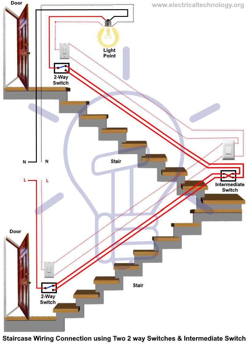 stair light circuit diagram