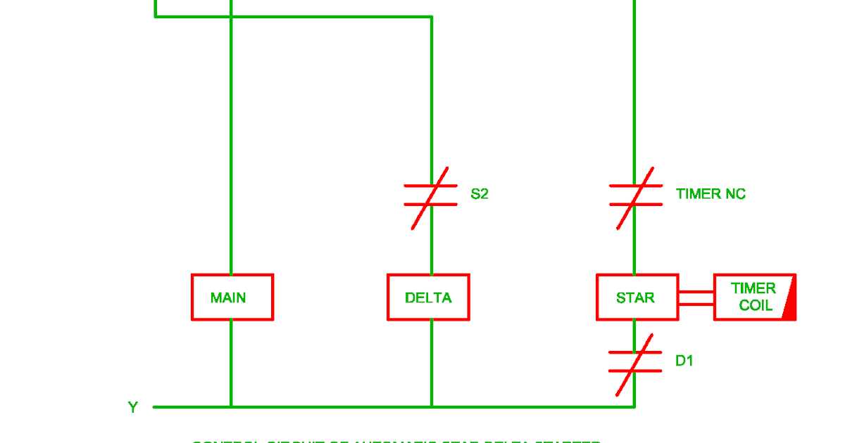 star delta circuit diagram with timer