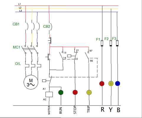 starter motor schematic diagram