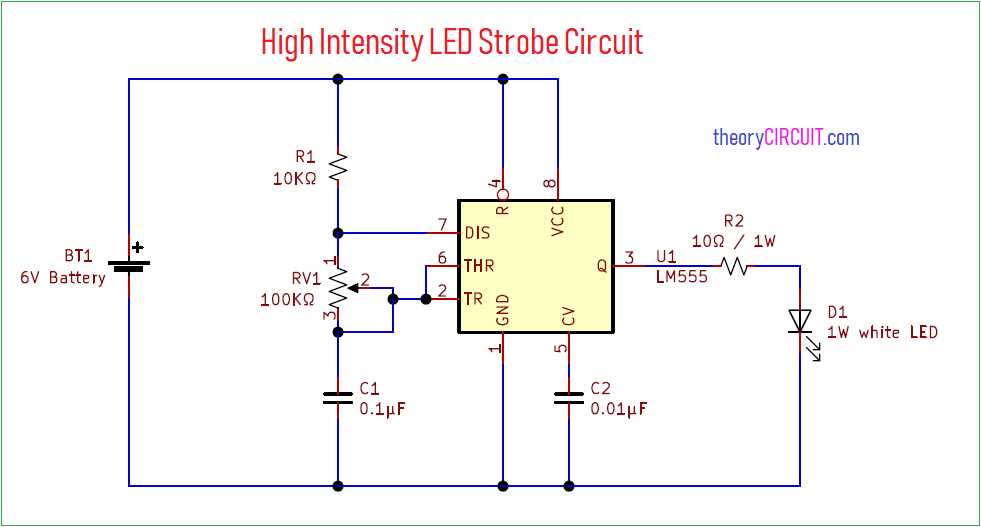 strobe light circuit diagram