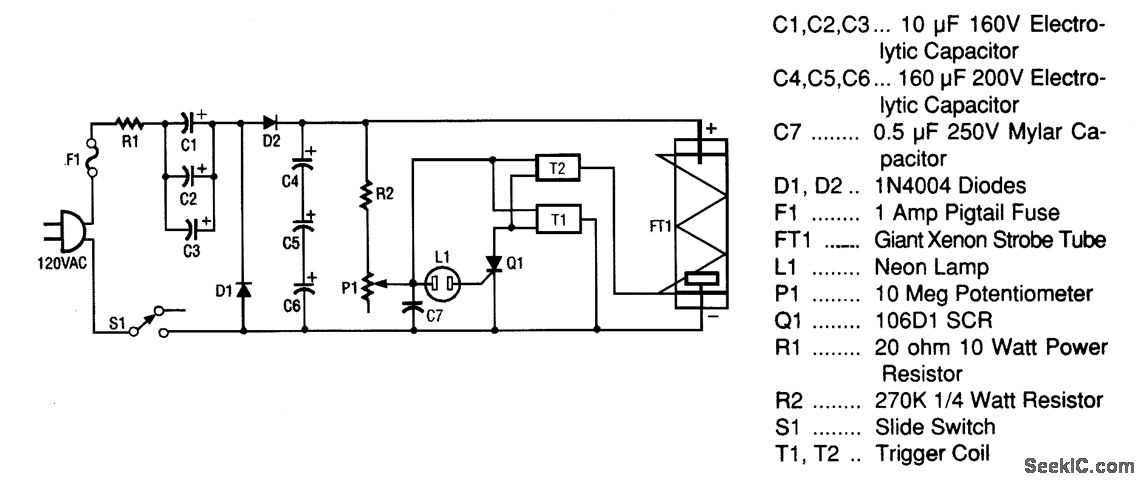 strobe light circuit diagram