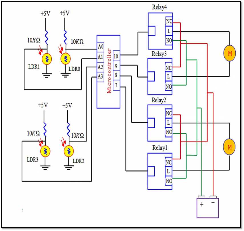 sun tracker circuit diagram