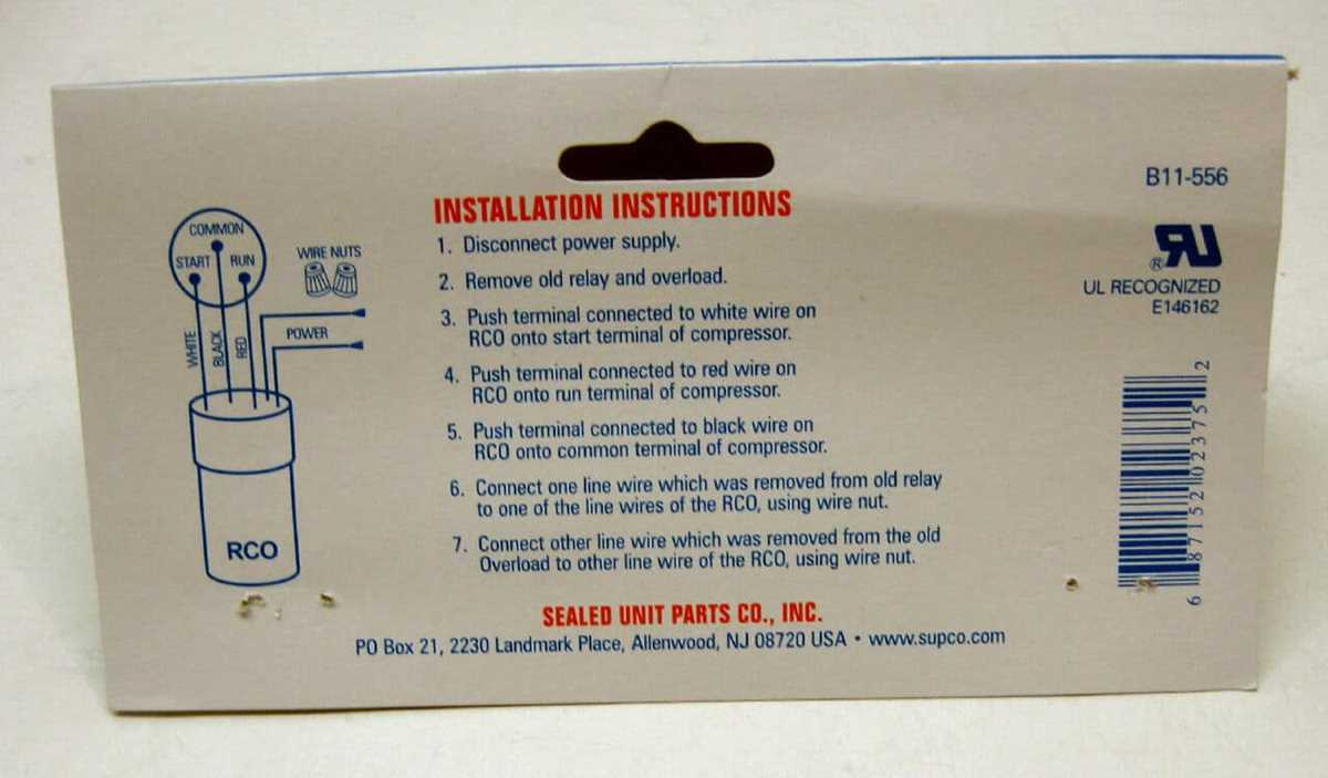 supco hard start kit wiring diagram