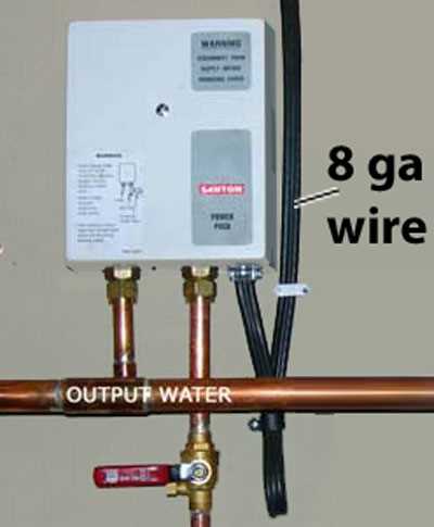 tankless water heater wiring diagram