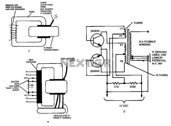tesla coil circuit diagram
