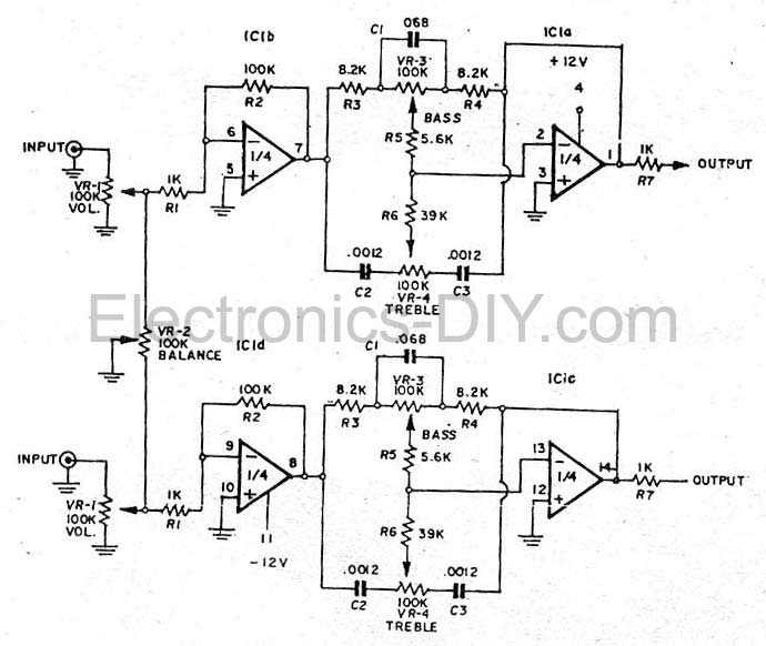 tone control subwoofer schematic diagram