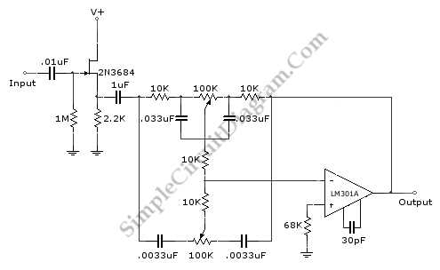 tone control subwoofer schematic diagram