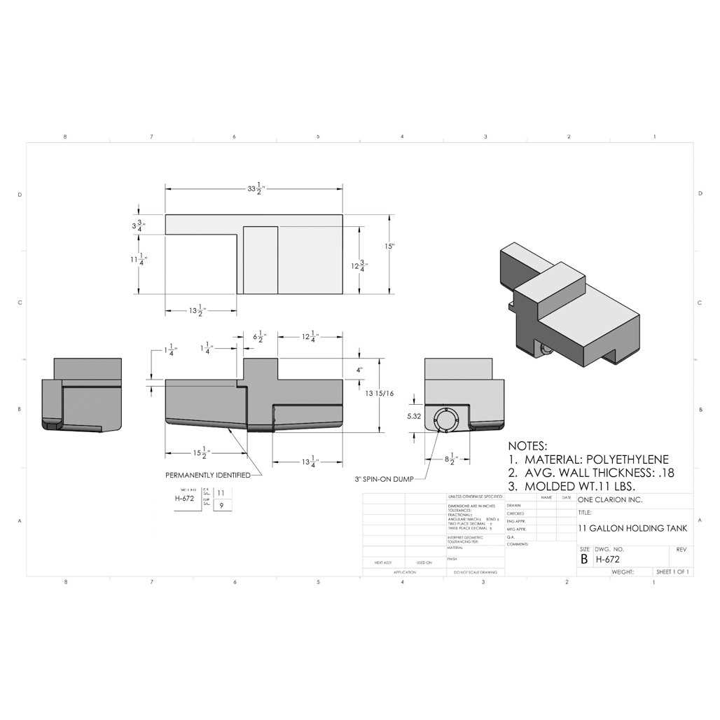 trabel trailer holding tank schematic and diagram