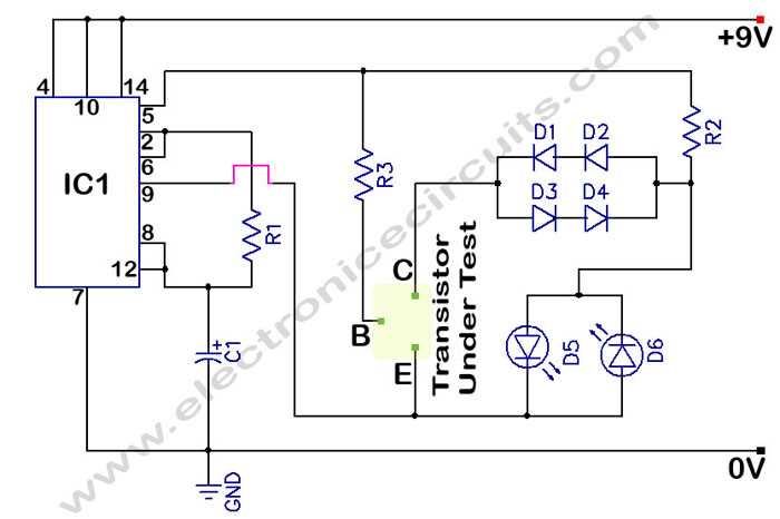 transistor schematic diagram