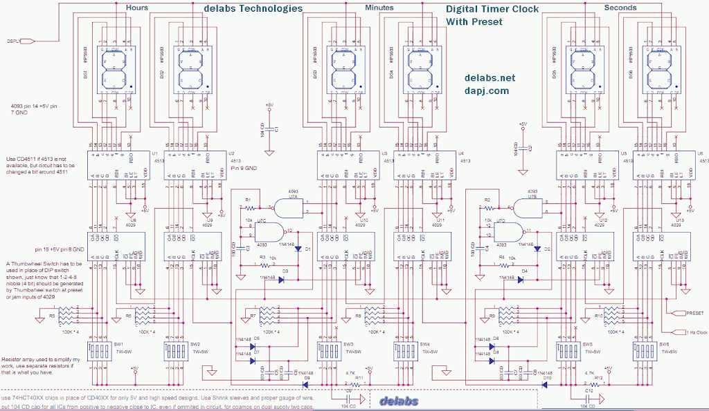 up and down counter circuit diagram