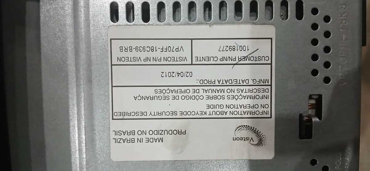 visteon vp70ff schematic diagram