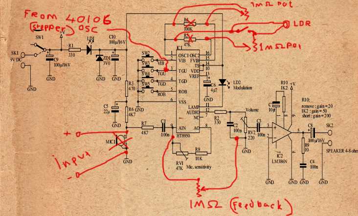 voice changer circuit diagram voice changer circuit diagram
