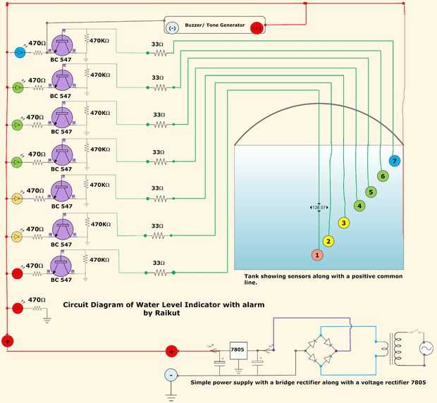 water level circuit diagram